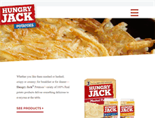 Tablet Screenshot of hungryjackpotatoes.com